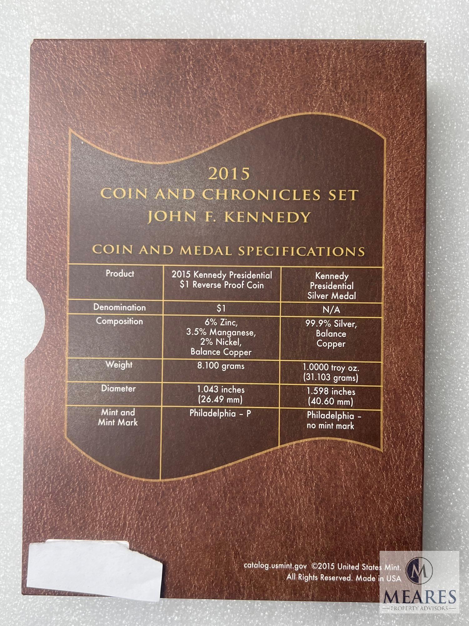 2015 John F. Kennedy Coin and Chronicles Set