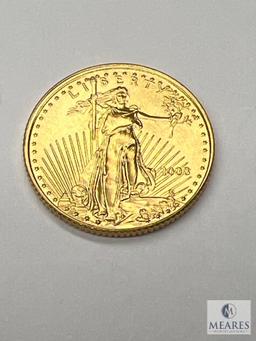 2008 P American Gold Eagle Coin, 1/10 oz. BU, BN 818981
