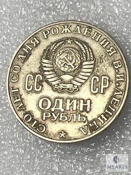 Lot Of Five Russian Coins, See Description For Details