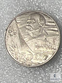 Lot Of Five Russian Coins, See Description For Details
