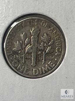 Four 1957 P and D Roosevelt Dimes