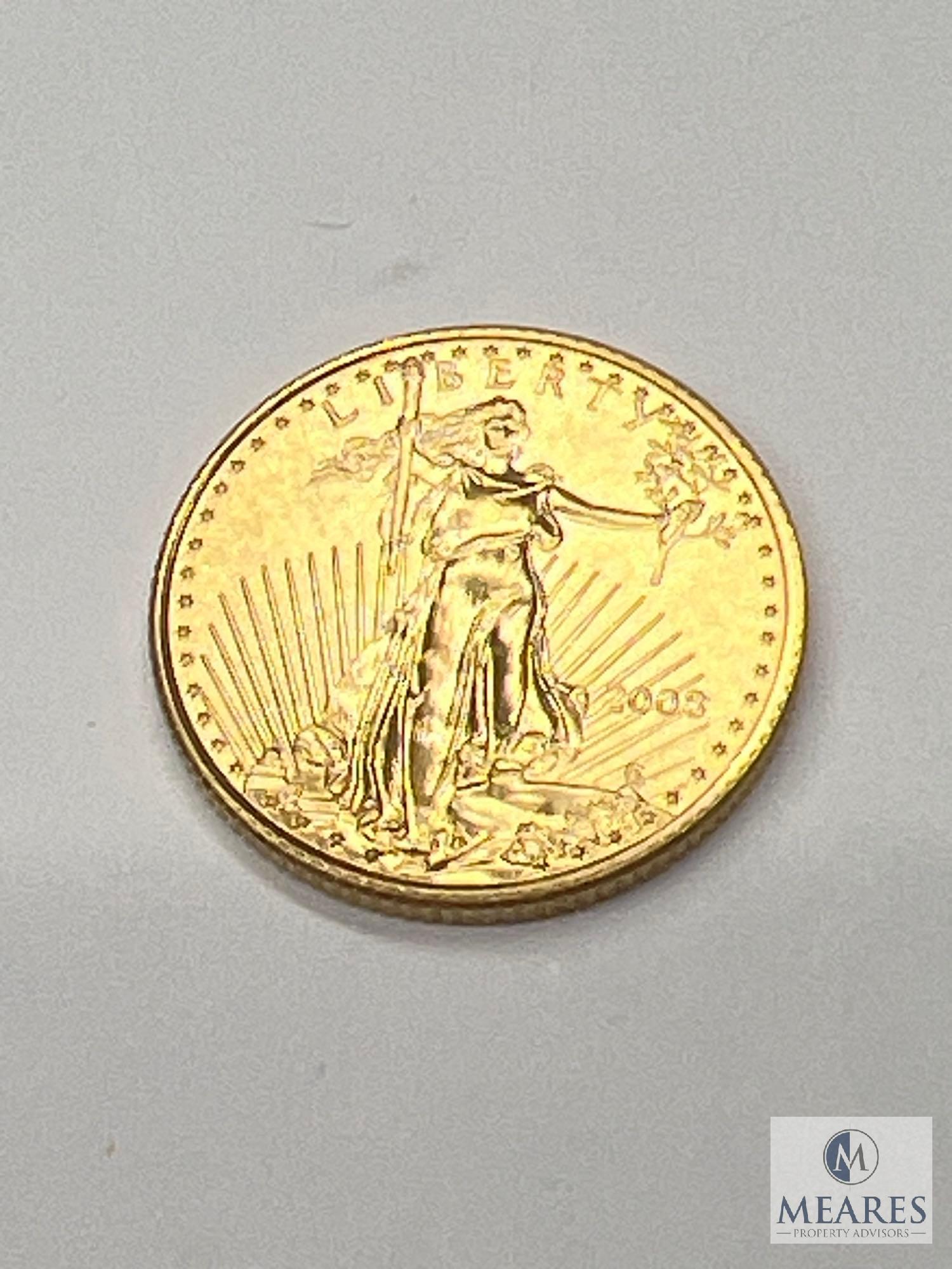 2008 P American Gold Eagle Coin, 1/10 oz. BU, BN 826082