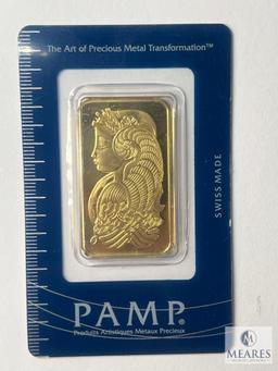 PAMP Suisse One Troy Ounce, 999.9 Fine Gold Bar, 817471