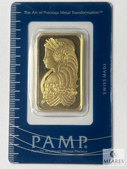 PAMP Suisse One Troy Ounce, 999.9 Fine Gold Bar, 962287