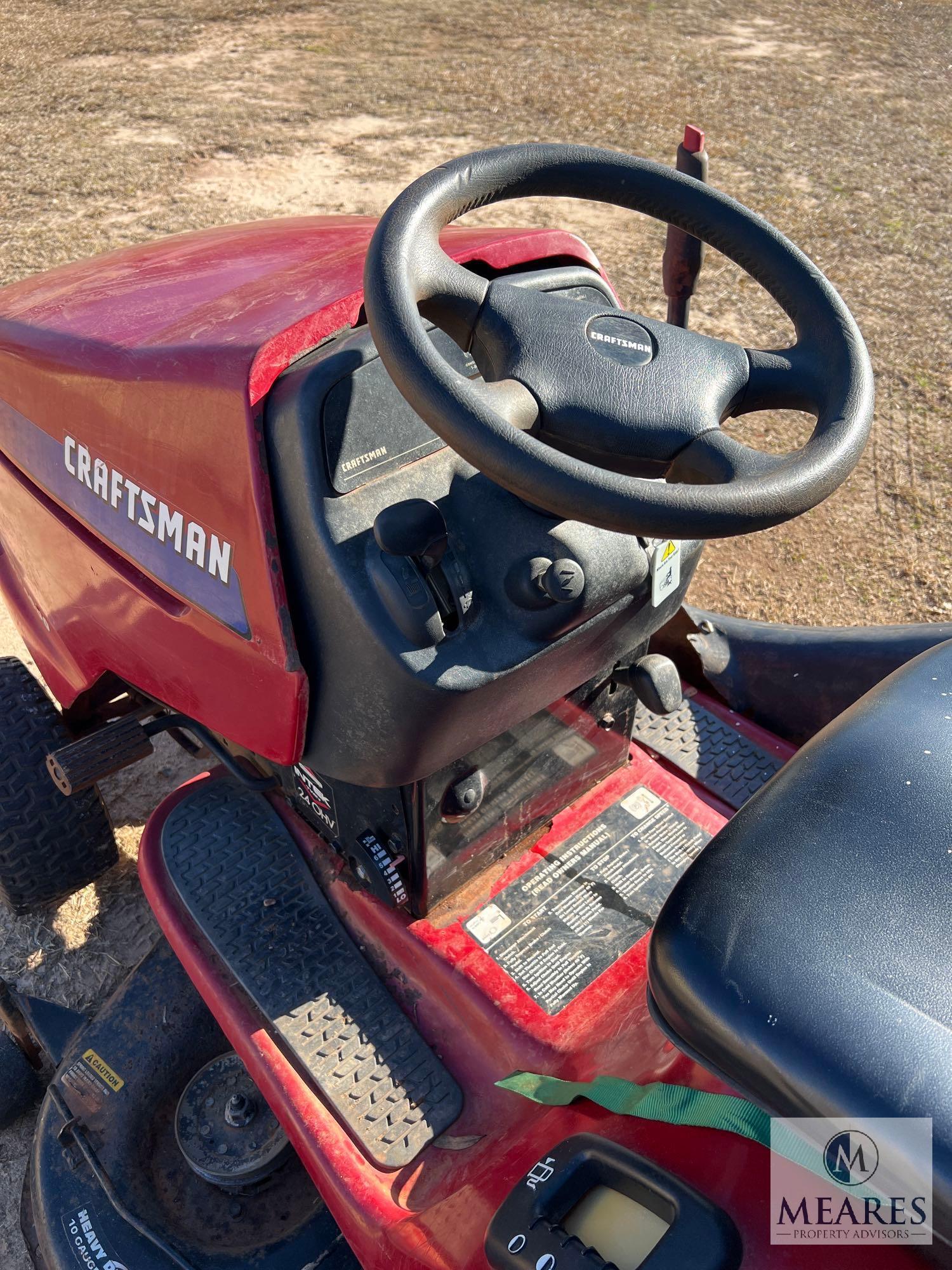 Craftsman DYT4000 Riding Lawn Mower with Rear Bagger