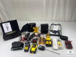 Large Lot of Electric Meters, Moisture Meter and Binoculars