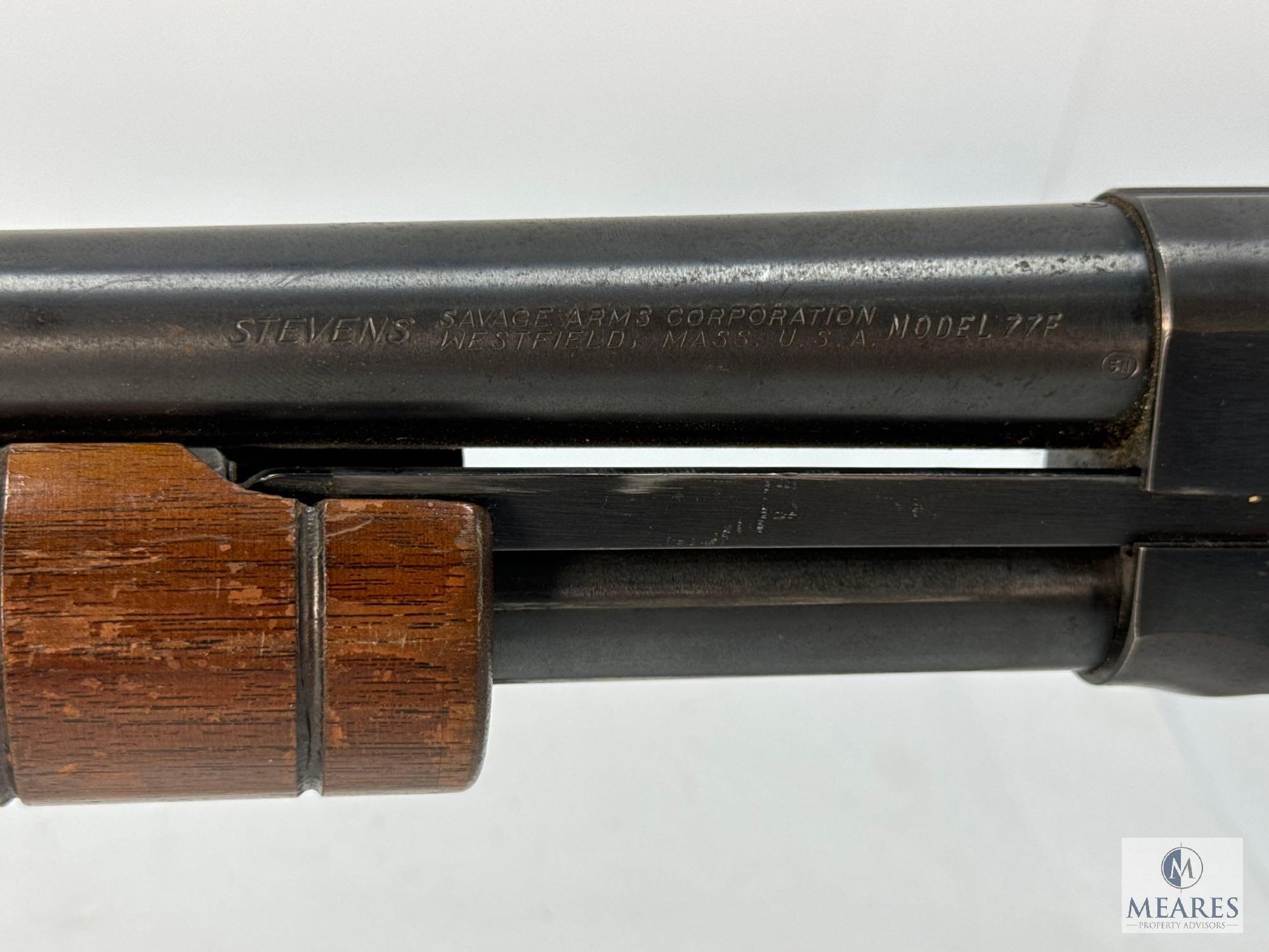 (6352) Stevens/Savage Arms Model 77F 12 Ga. Pump Action Shotgun