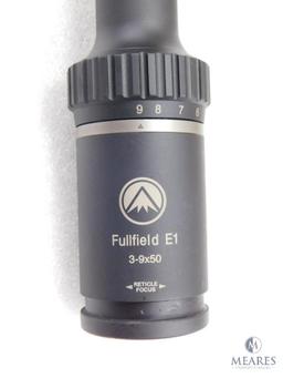 New Burris Fullfield E1 3-9x50mm Rifle Scope. Matte Finish and Ballistic Reticle