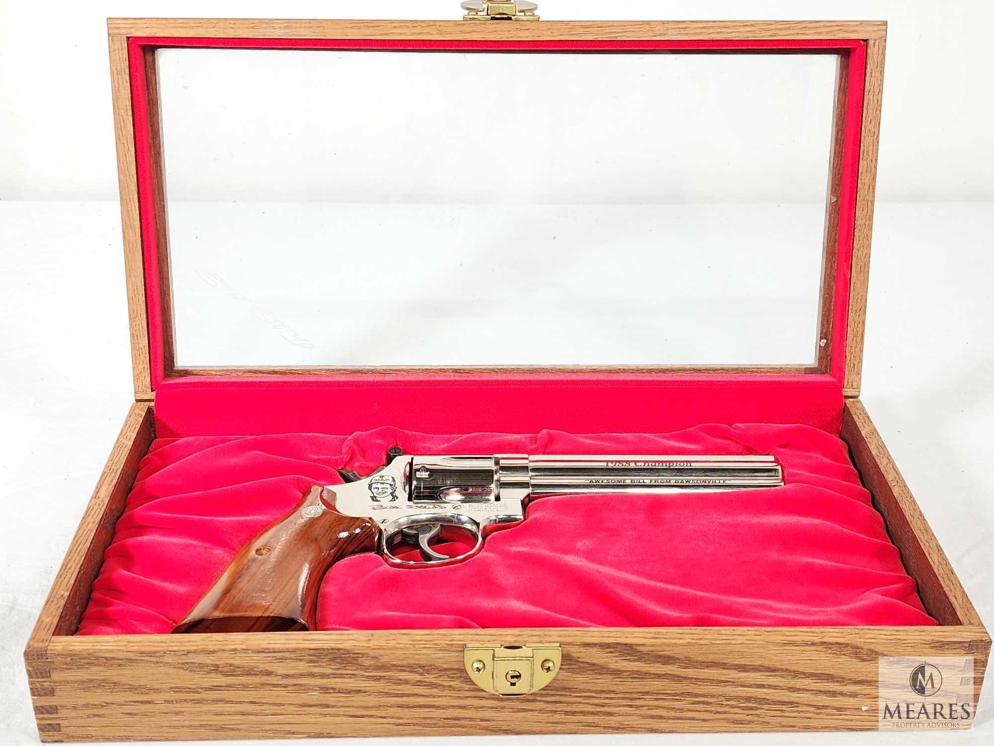 Smith & Wesson Model 586-3 Nickel Plated Bill Elliott Commemorative (4557)