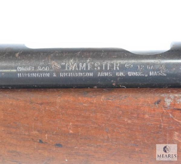 Harrington & Richardson Model 348 "Gamester" 12 Ga Bolt Action Shotgun (4989)