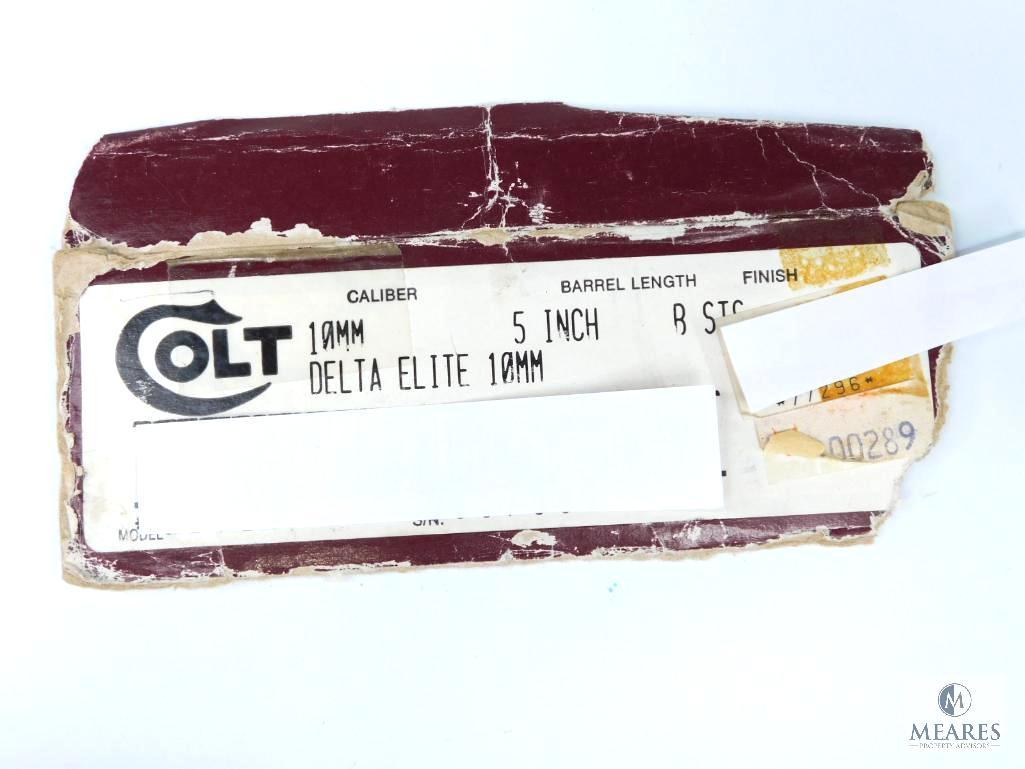 Colt Delta Elite 10MM Semi Auto Pistol (5438)