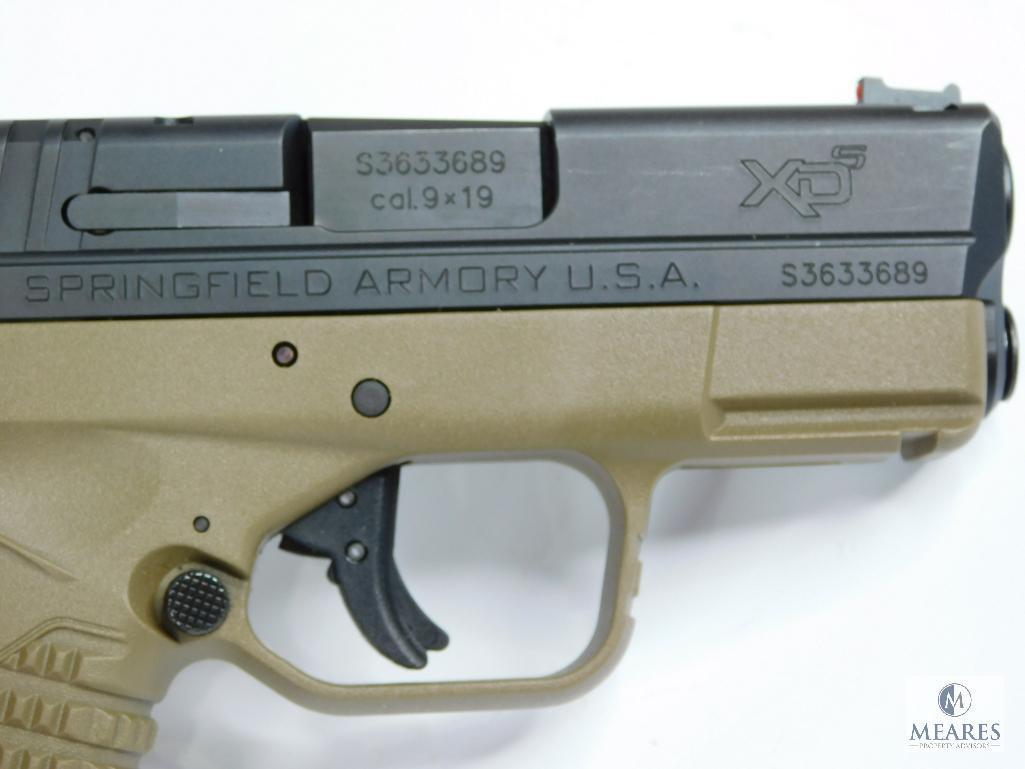 Springfield XDs 9MM Semi Auto Pistol (5348)