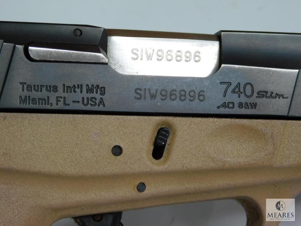 Taurus Model 740 Slim 9mm Semi-Auto Pistol (5159)