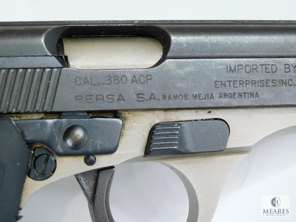 Bersa Fire Storm .380 ACP Semi Auto Pistol (5181)