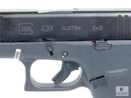Glock Model 43X 9MM Semi Auto Pistol (5184)