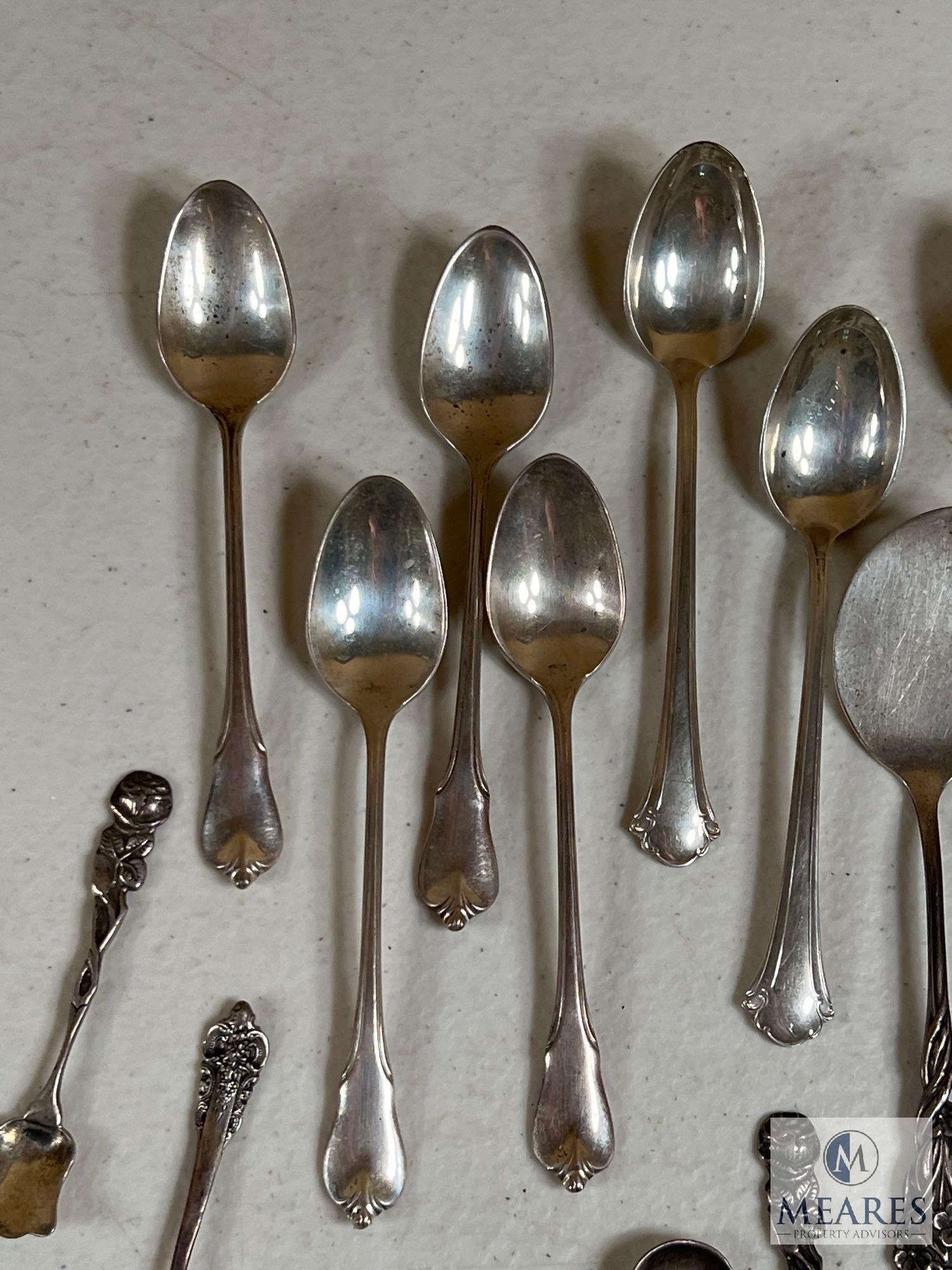 Lot of Towel Sterling Spoons