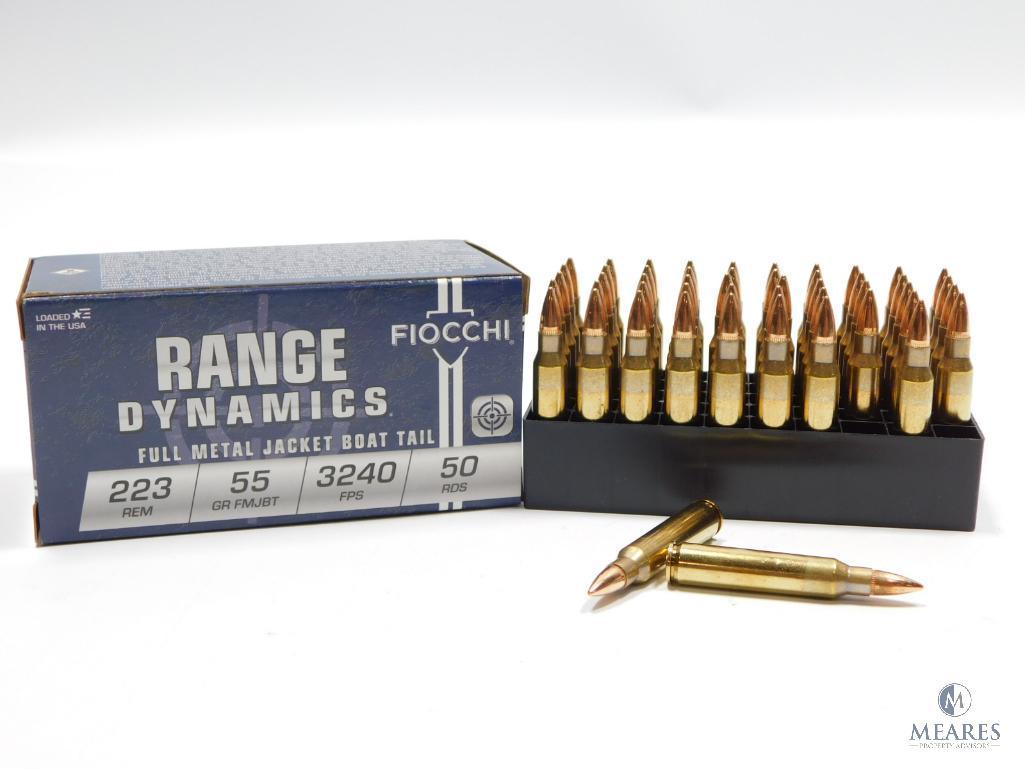 50 Rounds Fiocchi Range Dynamics .223 55 Grain FMJBT