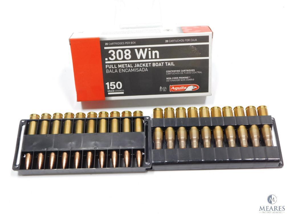 20 Rounds Aguila .308 Win 150 Grain FMJBT