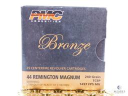 25 Rounds PMC .44 Magnum Ammunition - 240-grain TCSP