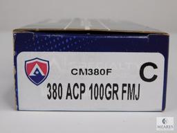 50 Rounds Atlanta Arms .380 ACP Match Ammunition - 100-grain FMJ