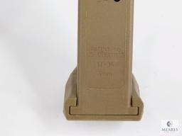 New 32-round 9mm FDE Pistol Magazine - Fits Glock 17, 19, 26, 34 and Carbine Rifles