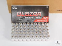 1000 Rounds CCI Blazer 9mm Ammo. 115 Grain FMJ