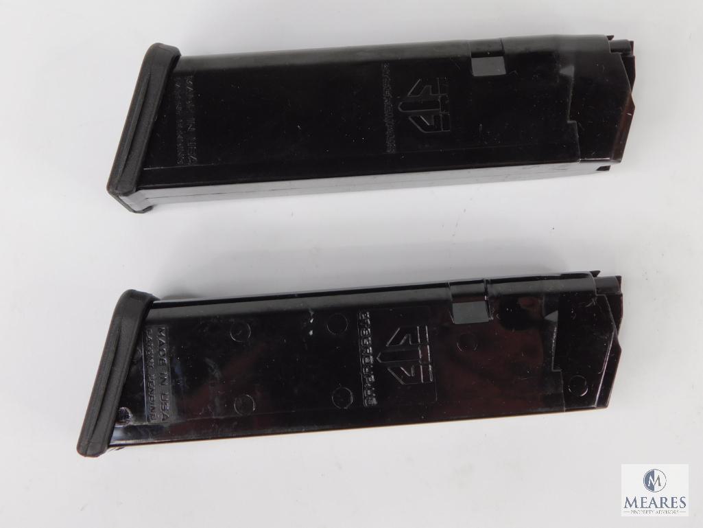 Two New 17 Round 9mm Pistol Magazines Fits Glock 17, 19, 26, 34 and Carbine Rifles