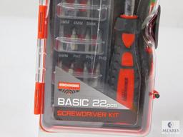 New Birchwood Casey 22 Piece Gunsmith Screwdriver and Bit Set in Hard Case