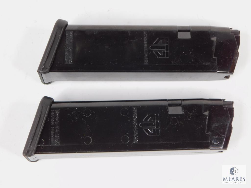 Two New 17 Round 9mm Pistol Magazines Fits Glock 17, 19, 26, 34 and Carbine Rifles