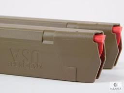 Two New 32 Round 9mm FDE Pistol Magazine Fits Glock 17, 19, 26, 34 and Carbine Rifles