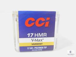 50 Rounds CCI 17 HMR Ammo. 17 Grain VMAX