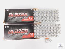 100 Rounds CCI Blazer 9mm Ammo. 115 Grain FMJ