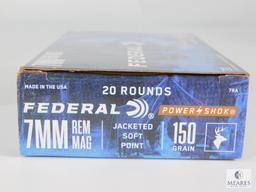 20 Rounds Federal 7mm Rem. Mag, 150 Grain JSP