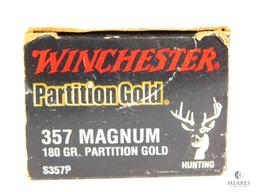 20 Rounds Winchester Partition Gold .357 Magnum, 180 Grain