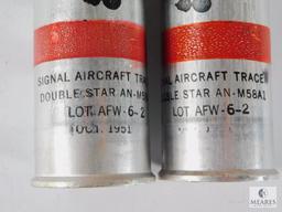 Lot of 10 AN-M58A1 Signal Aircraft Tracer Casings