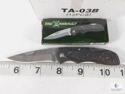 Lot of 12 Tac-X-Assault Knives - 5 Inches