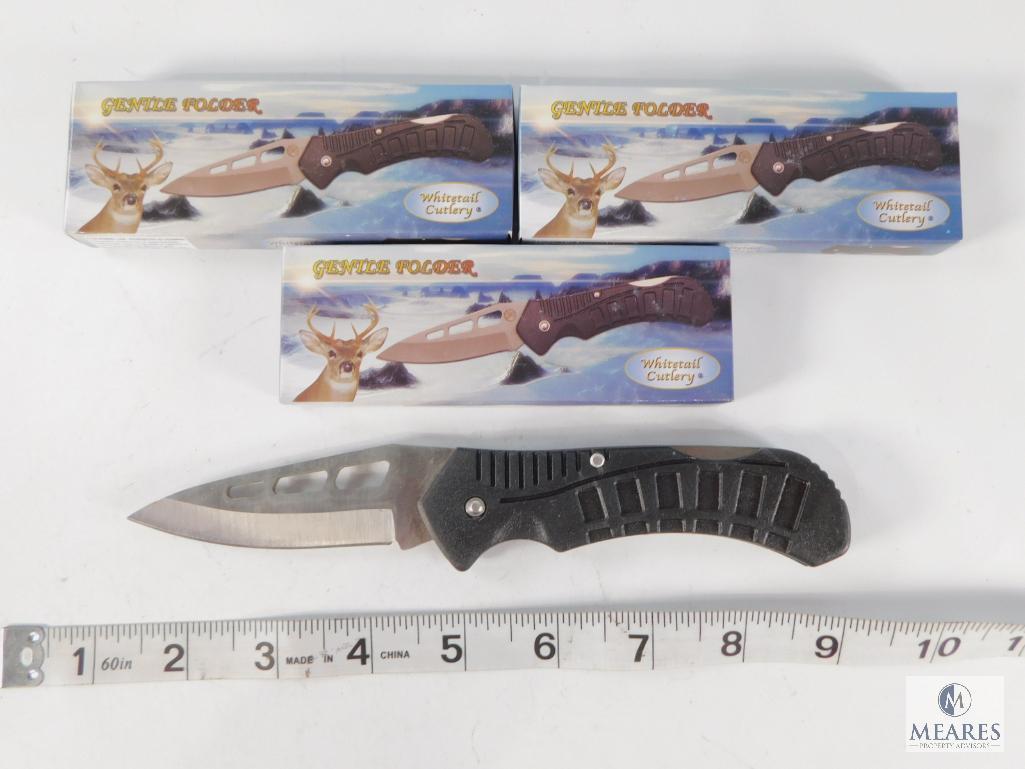 Four Whitetail Cutlery Knife, Gentle Folder, WT-176B