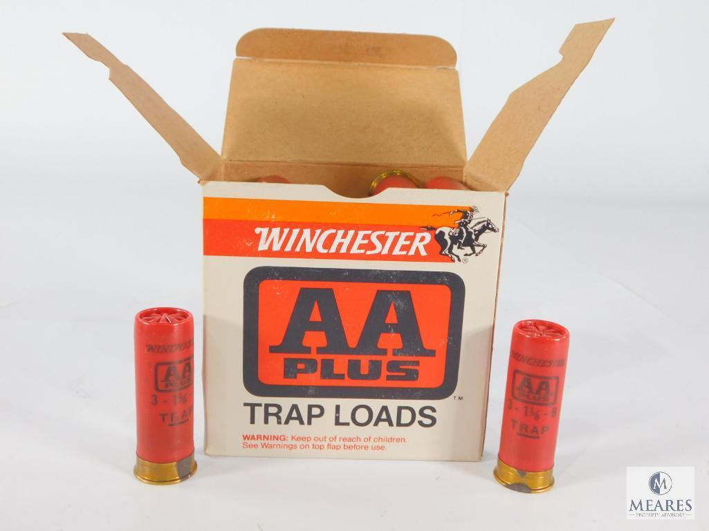 25 Rounds Winchester AA Plus Trap Loads, 12 Gauge 2 3/4", 8 Shot