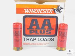 25 Rounds Winchester AA Plus Trap Loads, 12 Gauge 2 3/4", 8 Shot