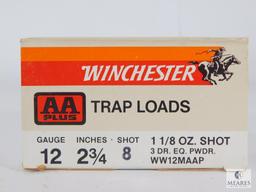 25 Rounds Winchester AA Plus Trap Loads, 12 Gauge 2 3/4", 8 Shot