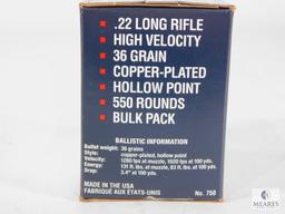 550 Rounds Federal .22 Long Rifle, High Velocity, 36 Grain