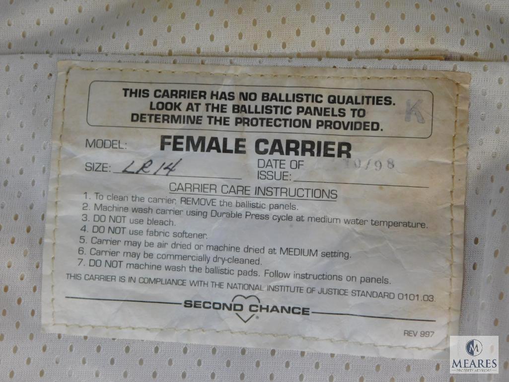Second Chance Female Carrier Ballistic Vest
