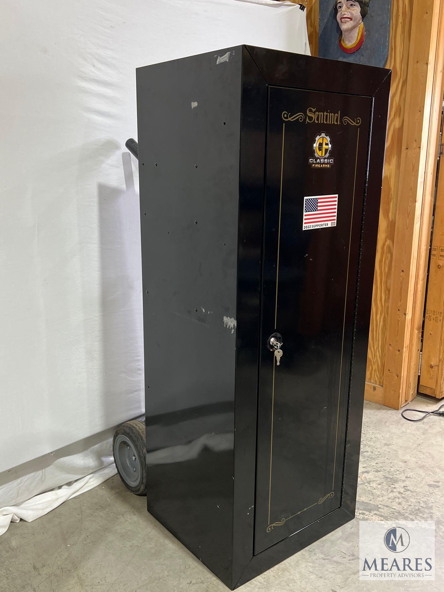 Sentinel Firearm/Ammunition Safe with Locking Door and Key