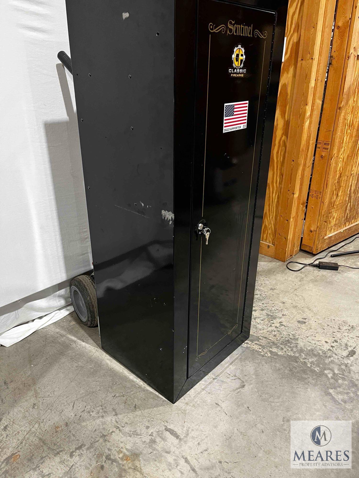 Sentinel Firearm/Ammunition Safe with Locking Door and Key