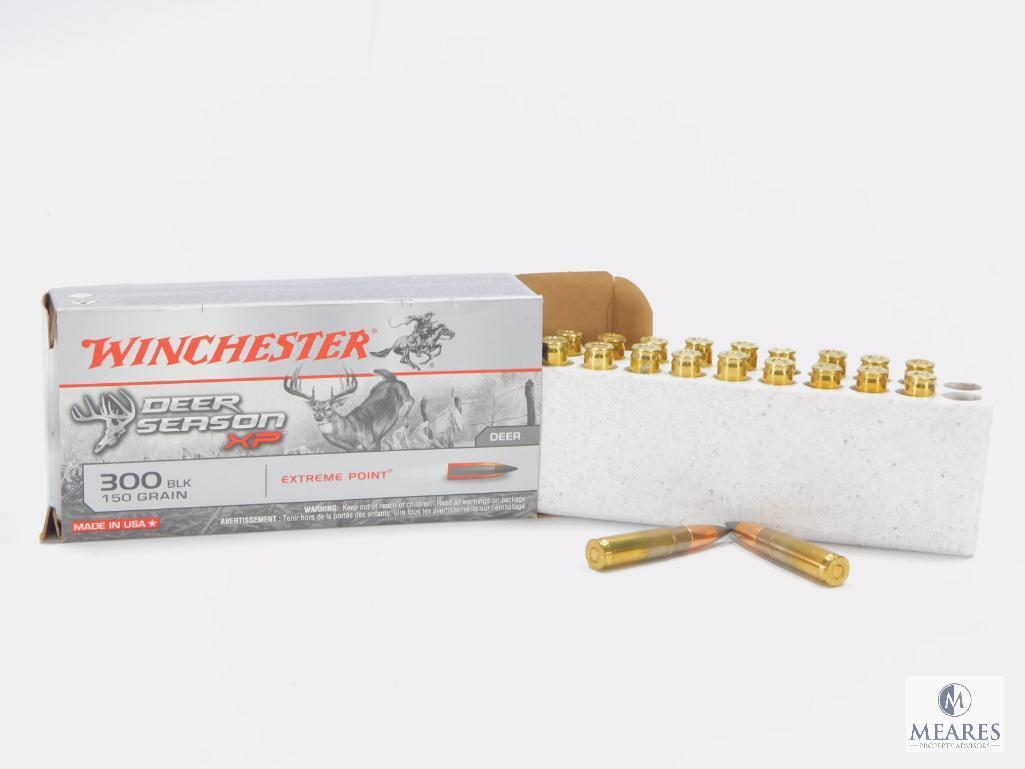 20 Rounds Winchester Deer Season XP 300 BLK, 150 Grain Extreme Point