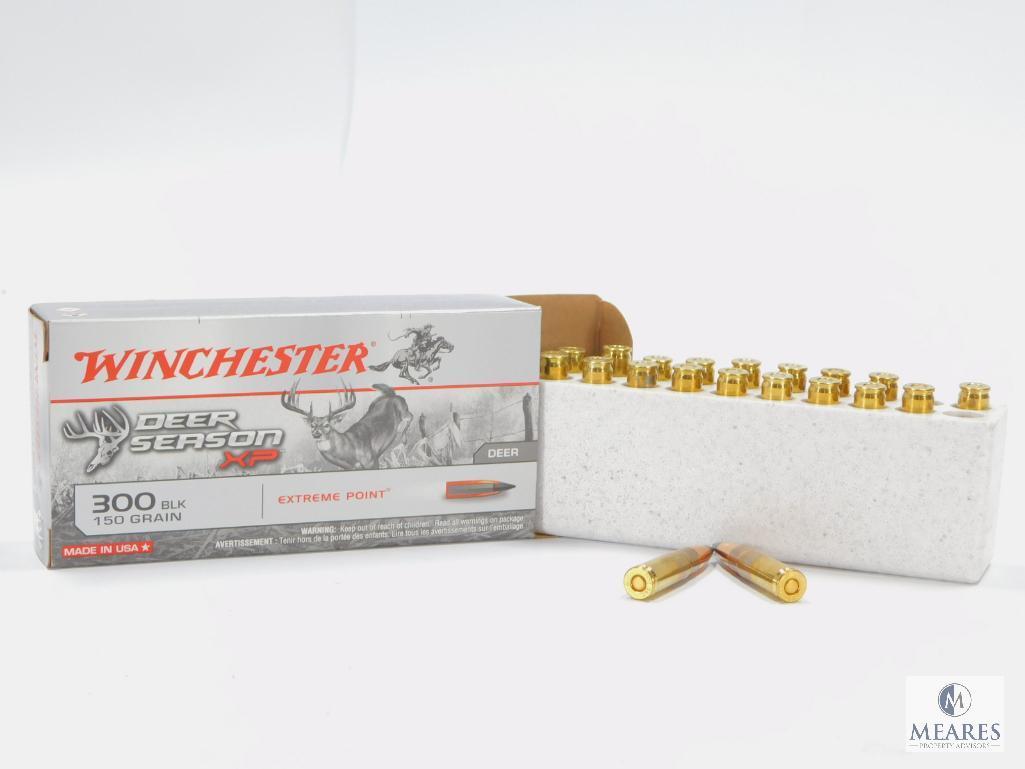 20 Rounds Winchester Deer Season XP 300 BLK, 150 Grain Extreme Point