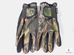 Two Pair Camouflaged Gloves, One Pair Large