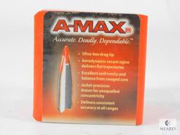 100 Rounds Hornady A-Max .22 Cal, .224", 52 Grain BT