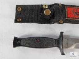 United Black Widow Knife with Sheath - 9 Inches