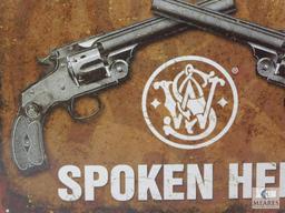 Smith & Wesson Spoken Here Metal Sign